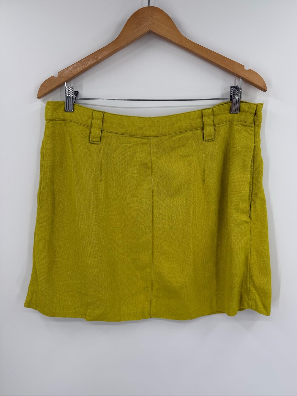 Free People Can't Blame Me Linen Mini Skirt | Citronelle | 12